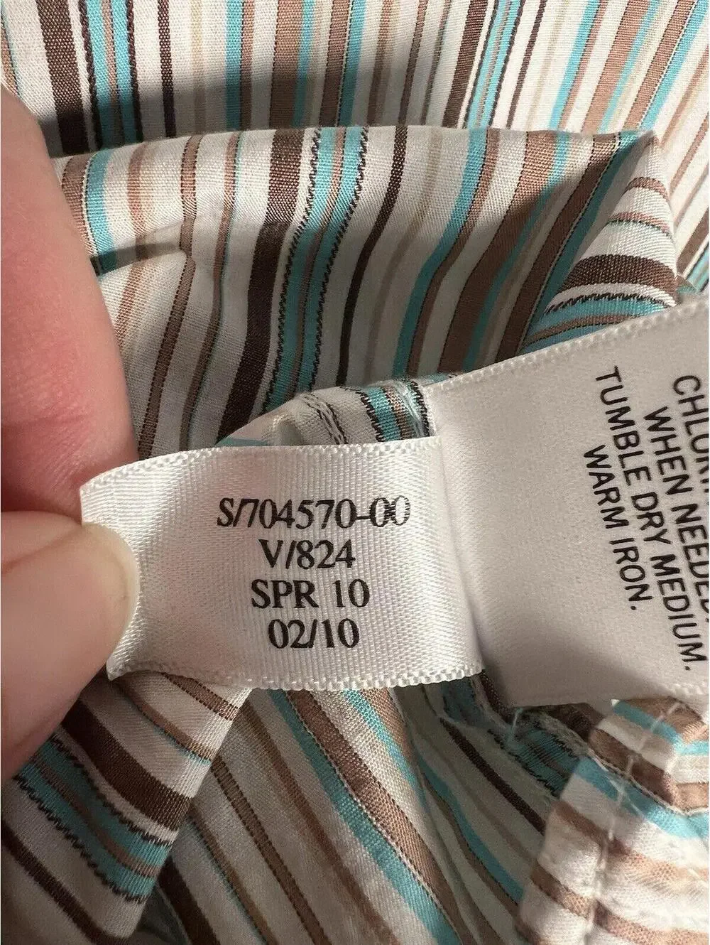 Banana Republic Dress Shirt XL 17 - 17.5  Men’s Striped Cotton Button Down EUC